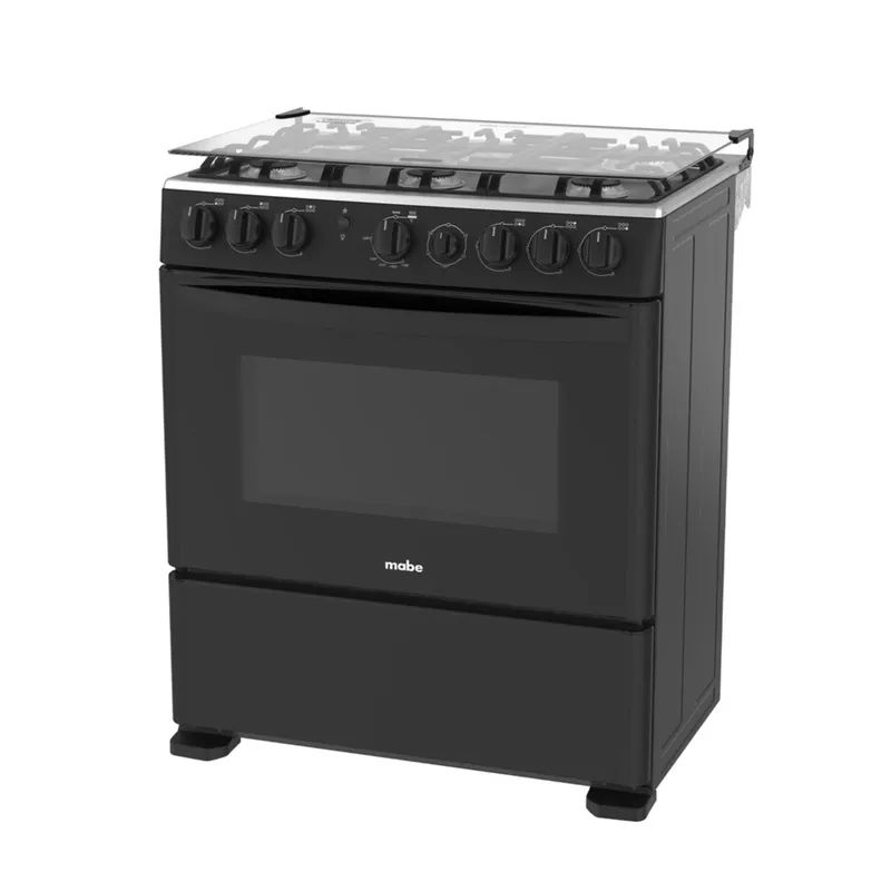 MABE - Cocina a Gas 76Cm 6 Hornillas Negro CMP3020FN1