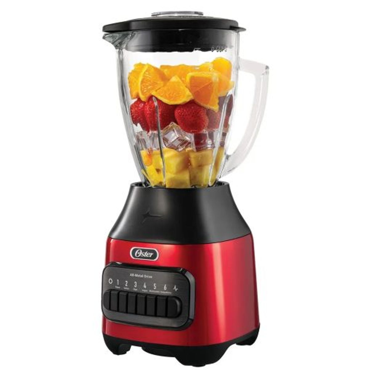 OSTER - Licuadora Oster® 1.5L de 6 Velocidadades BLSTPEG-CPB Rojo