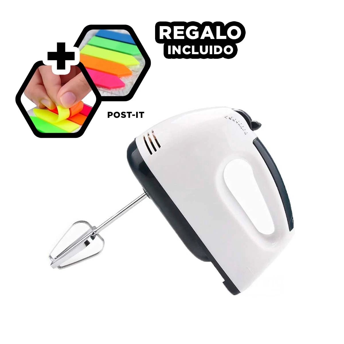 GENERICO - Mixer Electrico para Cocina Blanco Y+Post-it Adhesivos