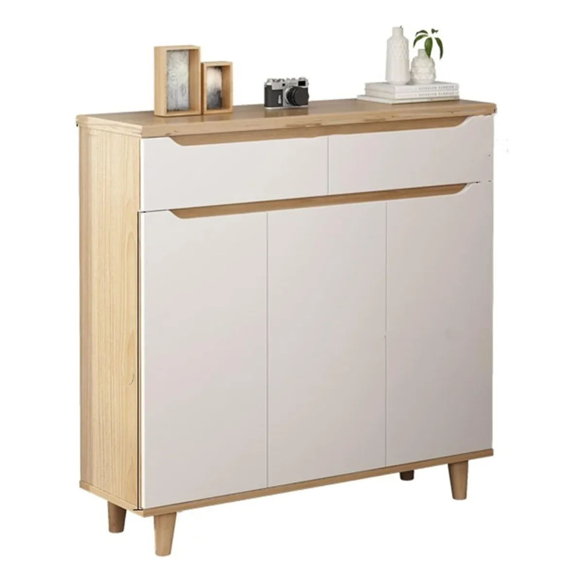 GENERICO - Zapatera Para 18 Pares Armado Teo Duna y Blanco Petrox Home