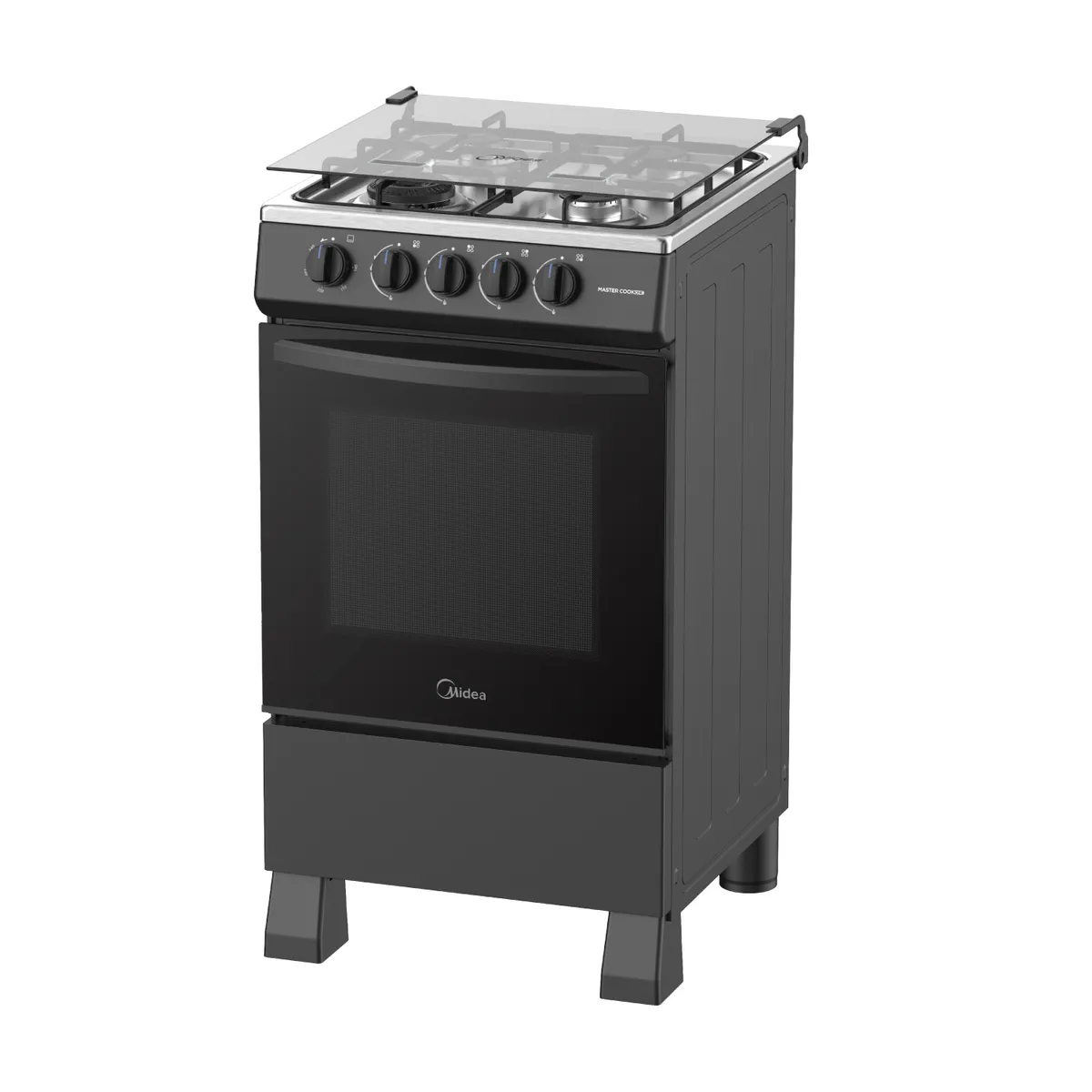 MIDEA - Cocina a gas Midea  MGS20FS2LFABB-PE4 Quemadores Negra