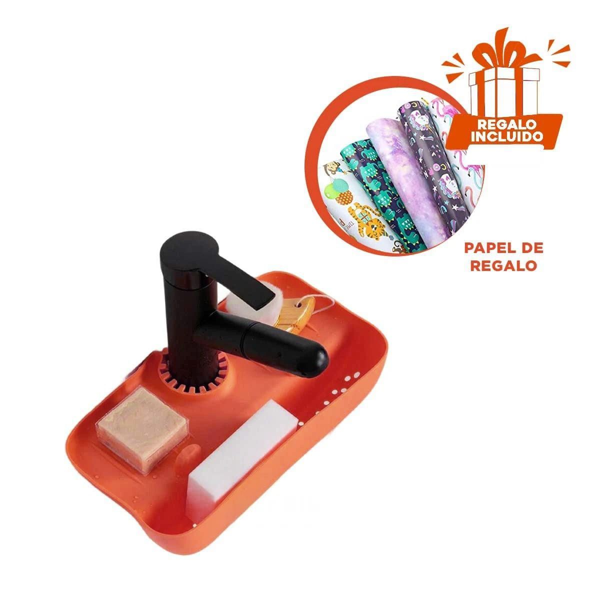 GENERICO - Escurridor de Platos para Casa Anaranjado Y+Papel de Regalo