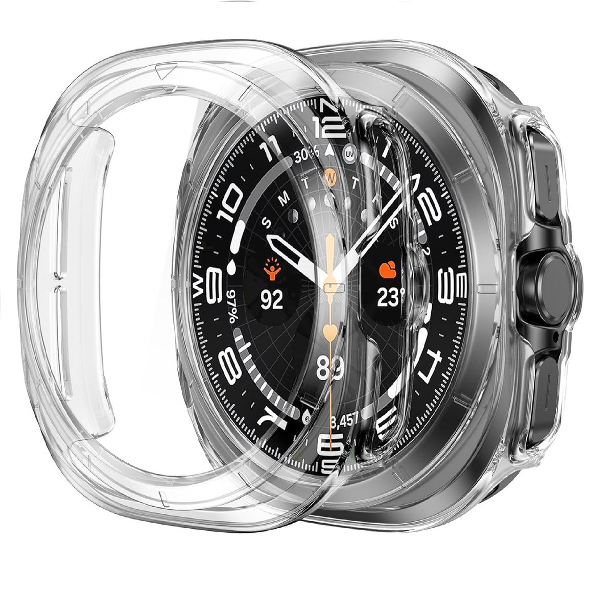 GENERICO - Bumper Para Samsung Galaxy Watch 7 Ultra 47mm - Transparente