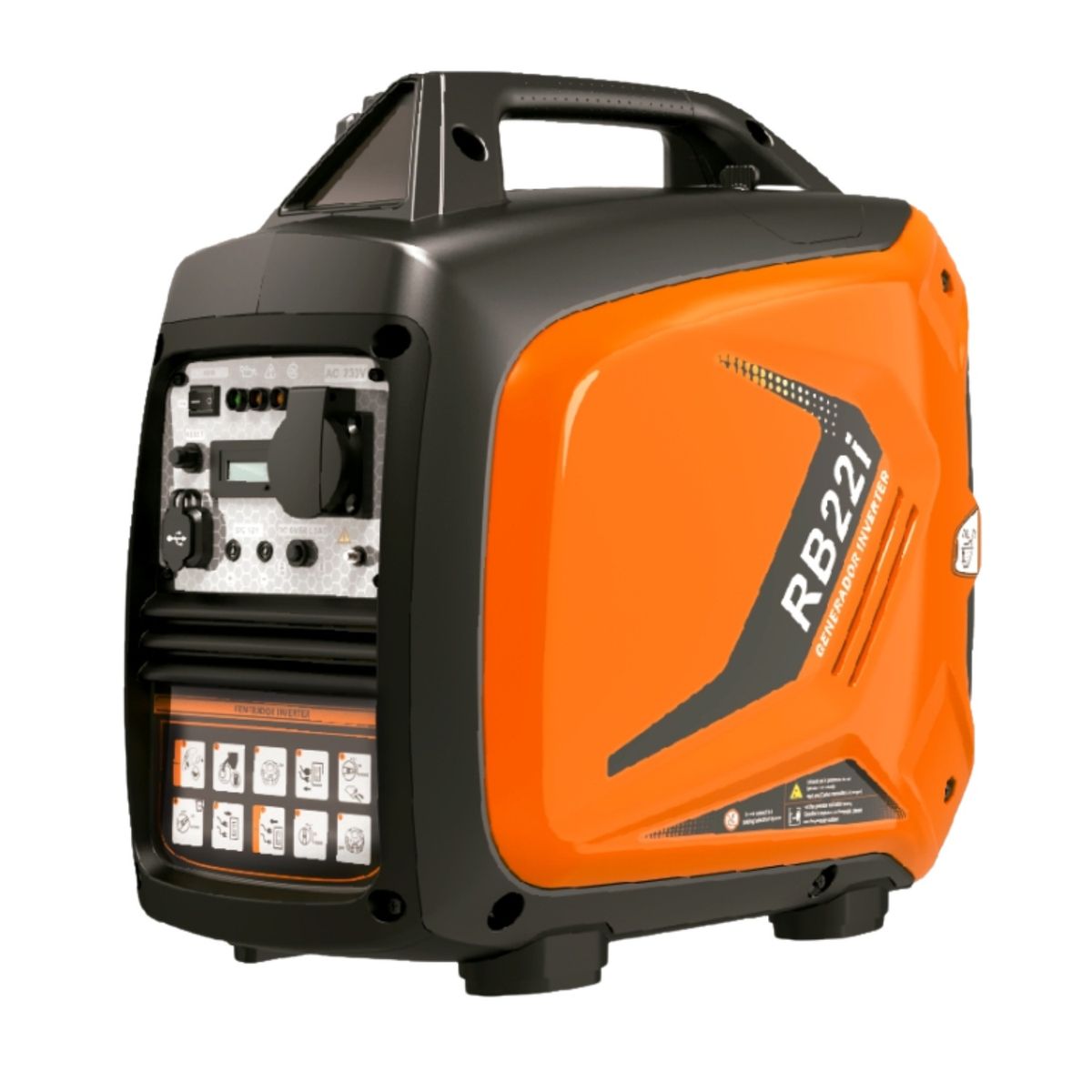 REDBO - Generador inversor silencioso 2200w 4 Tiempos Redbo