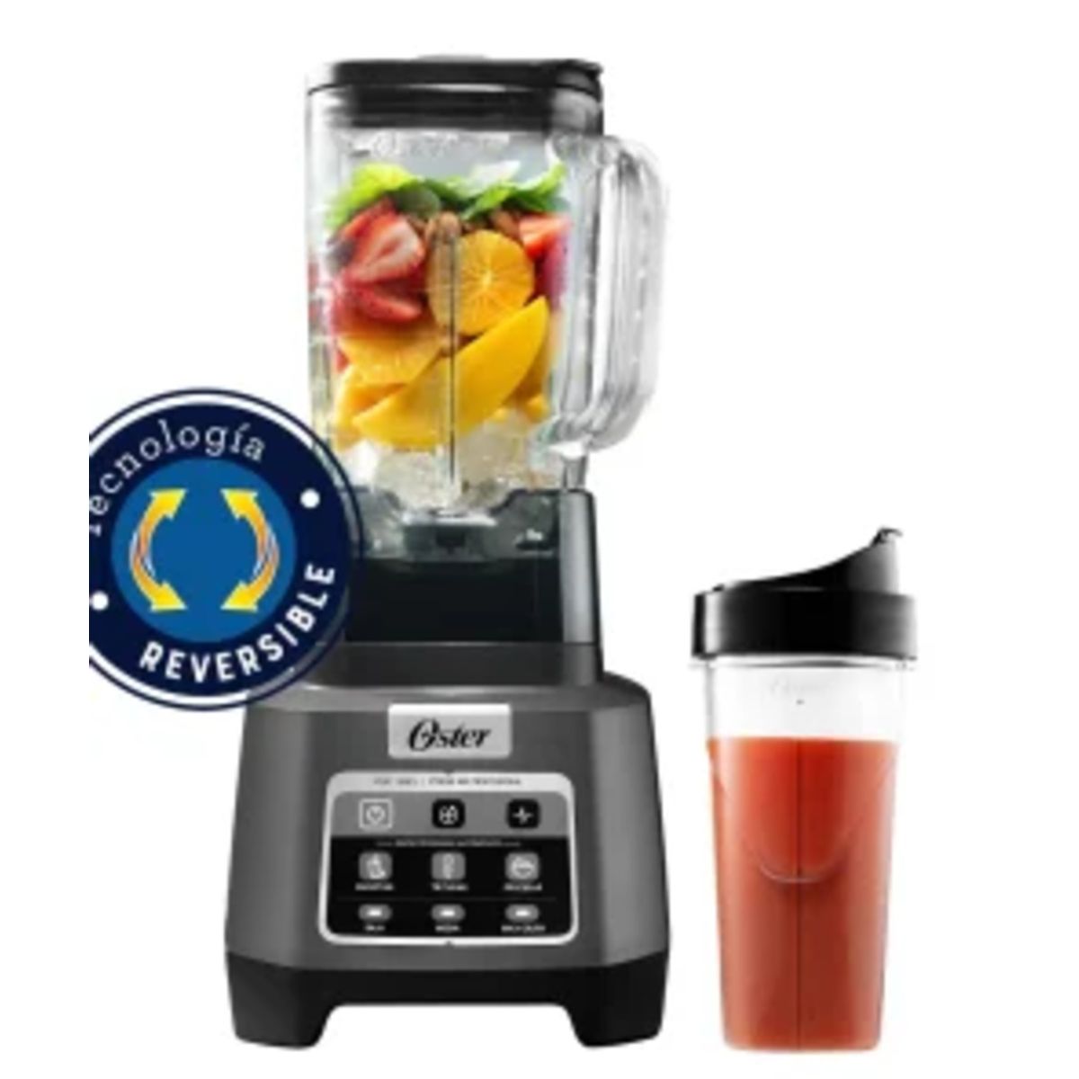 OSTER - Licuadora Profesional XTREME MIX con Tecnología Reversible y Vaso Blend N Go BLSTXPG BGW 053