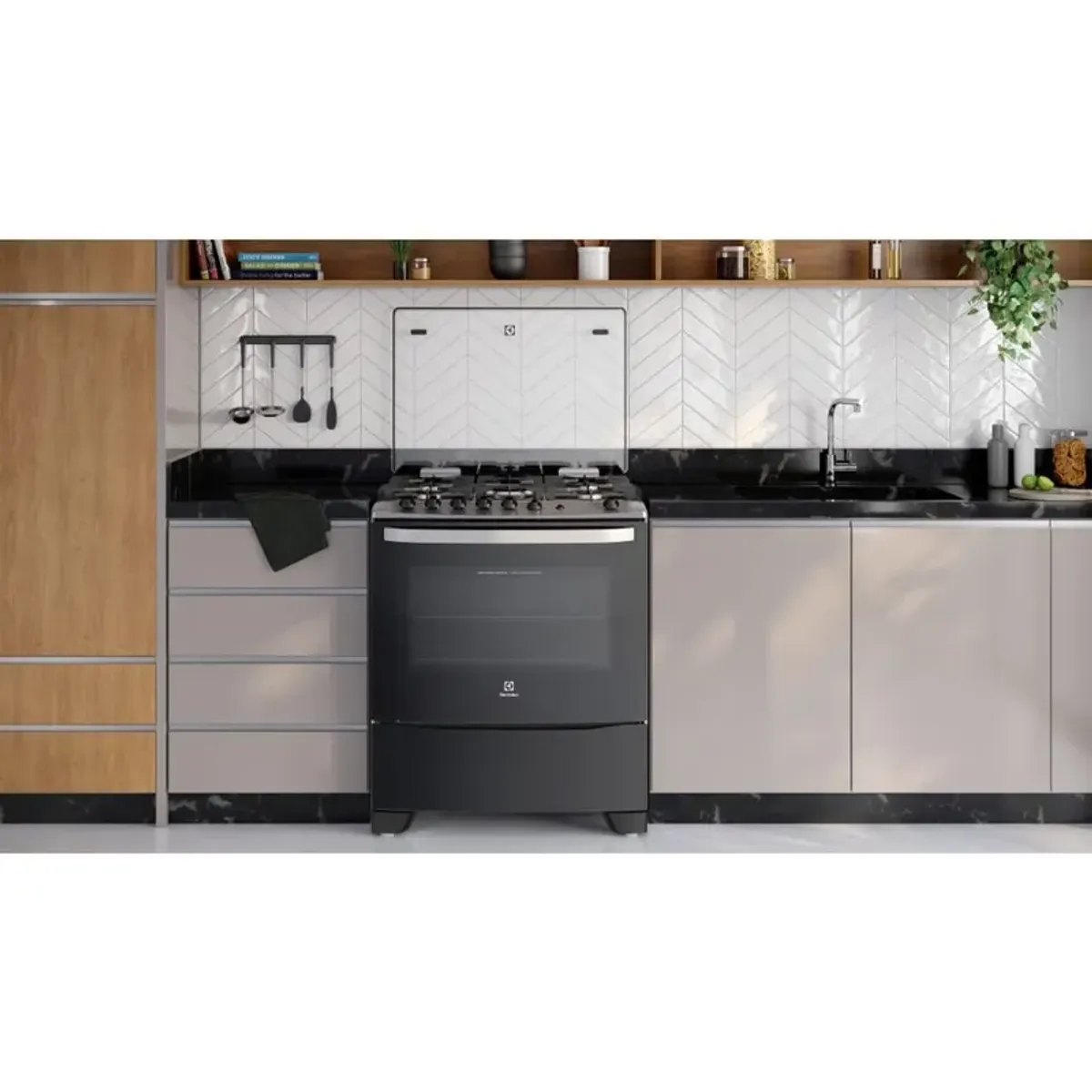 ELECTROLUX - Cocina Electrolux Freestanding a Gas con 5 quemadores de triple llama 76USM