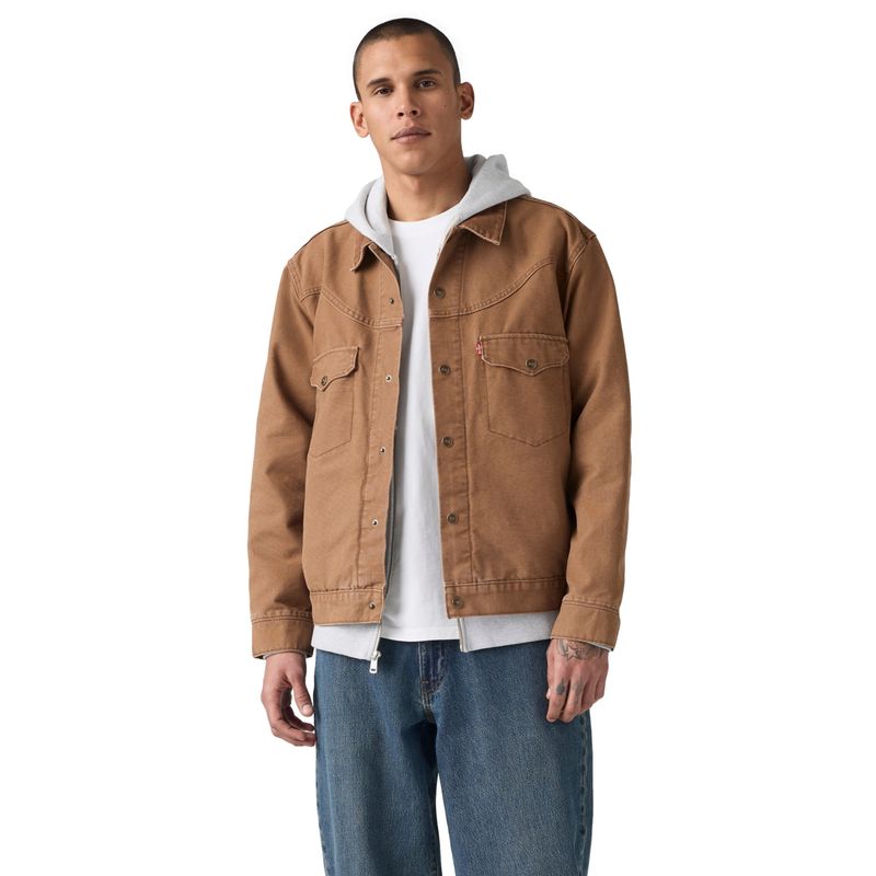 LEVIS - Casaca Hombre Western Shorthorn Café Levis