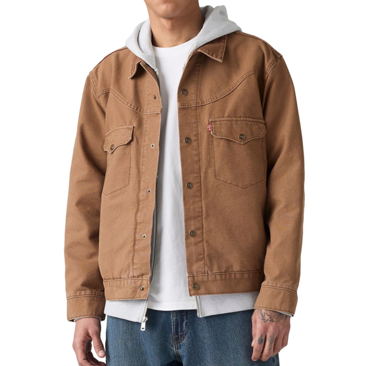 LEVIS - Casaca Hombre Western Shorthorn Café Levis