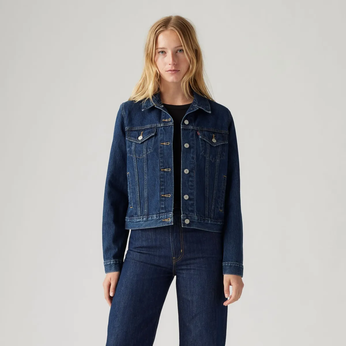 LEVIS - Casaca Mujer Original Trucker Azul Levis