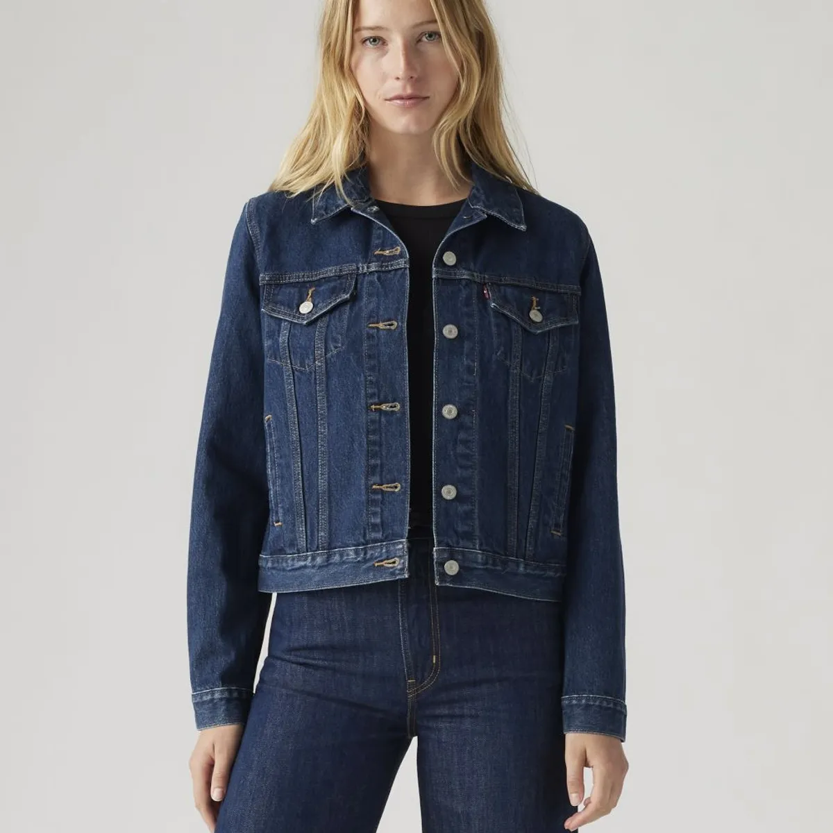 LEVIS - Casaca Mujer Original Trucker Azul Levis