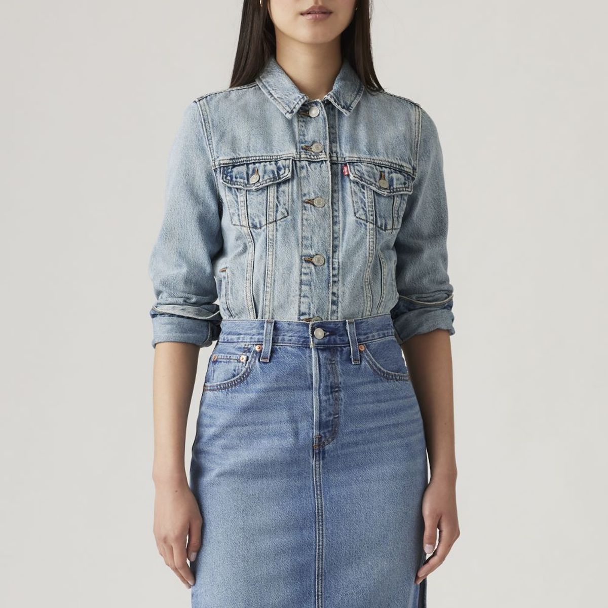 LEVIS - Casaca Mujer Original Trucker Celeste Levis