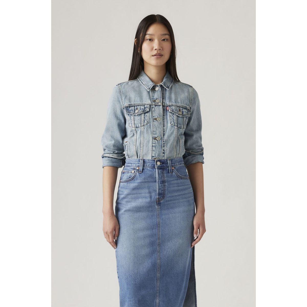 LEVIS - Casaca Mujer Original Trucker Celeste Levis