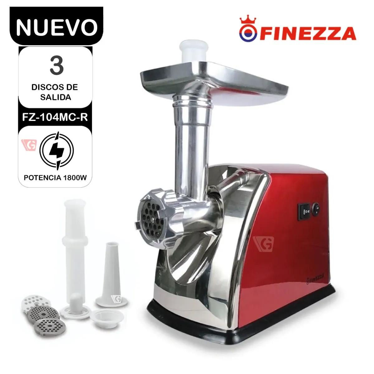 FINEZZA - Moledor Eléctrico Finezza FZ-104MC-R 1800W