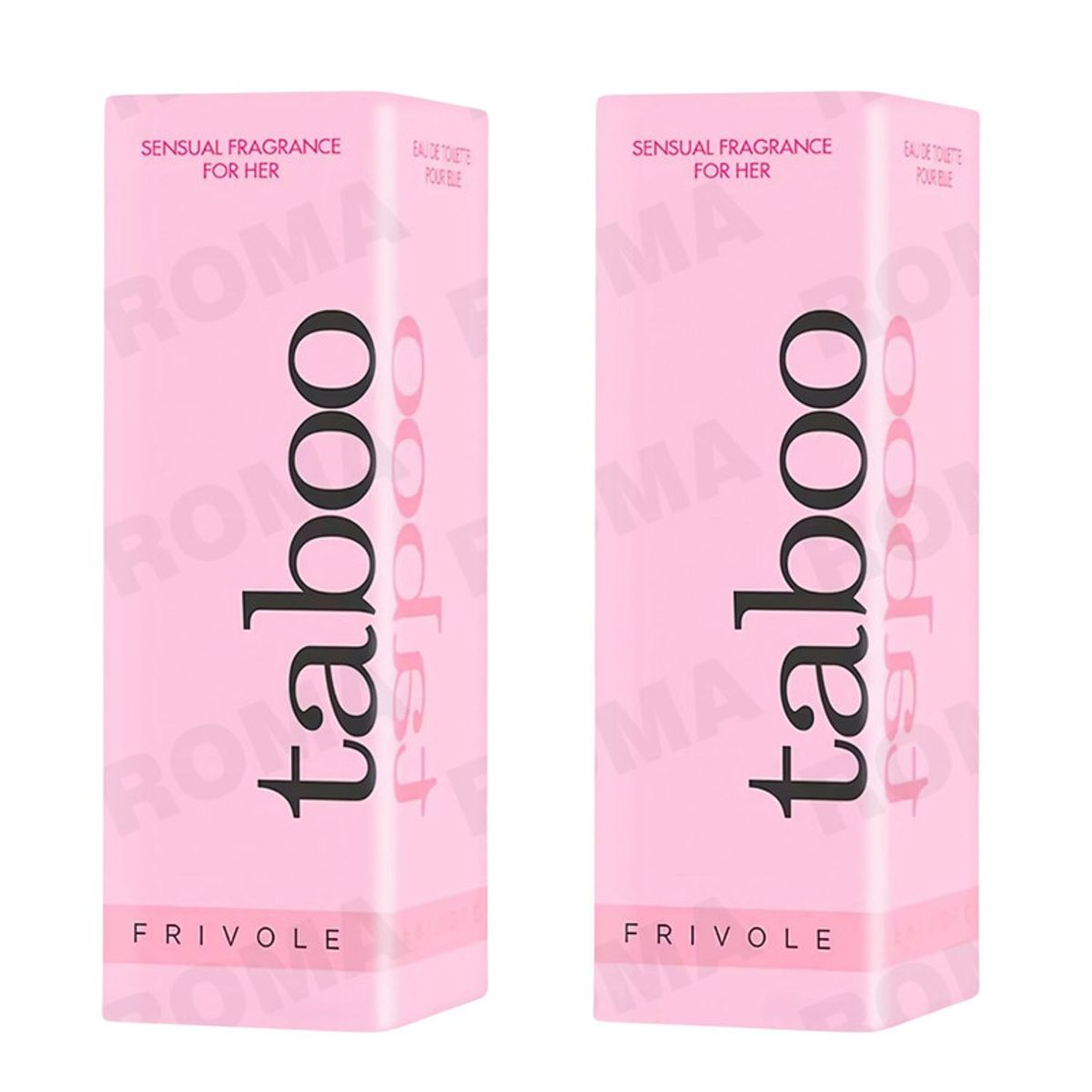 GENERICO - PACK 2 PERFUME ROSA CON FEROMONAS PARA MUJER TABOO 20ML