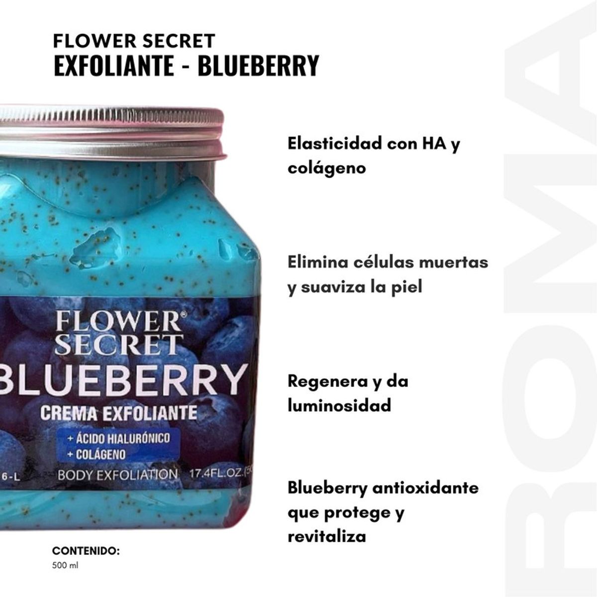 FLOWER SECRET - PACK 3 CREMA EXFOLIANTE BLUEBERRY FLOWER SECRECT 1500ML