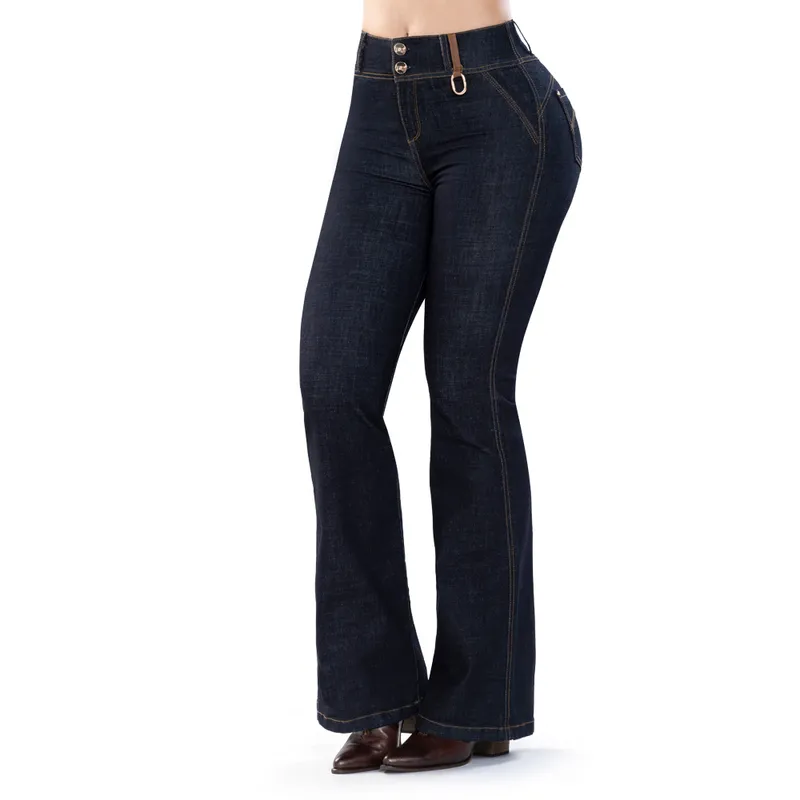 TYT - Jean Semi Campana Bohemia Azul  Fuerza con Libertad