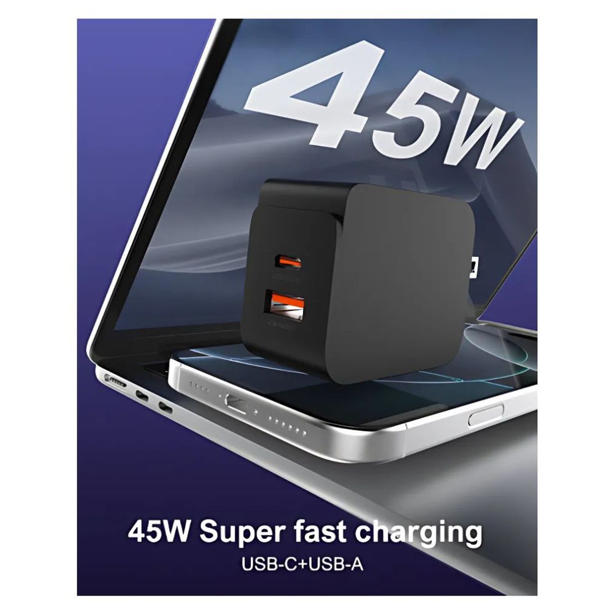 LDNIO - Cargador fast charger LDNIO 45W USB-C Alta Potencia