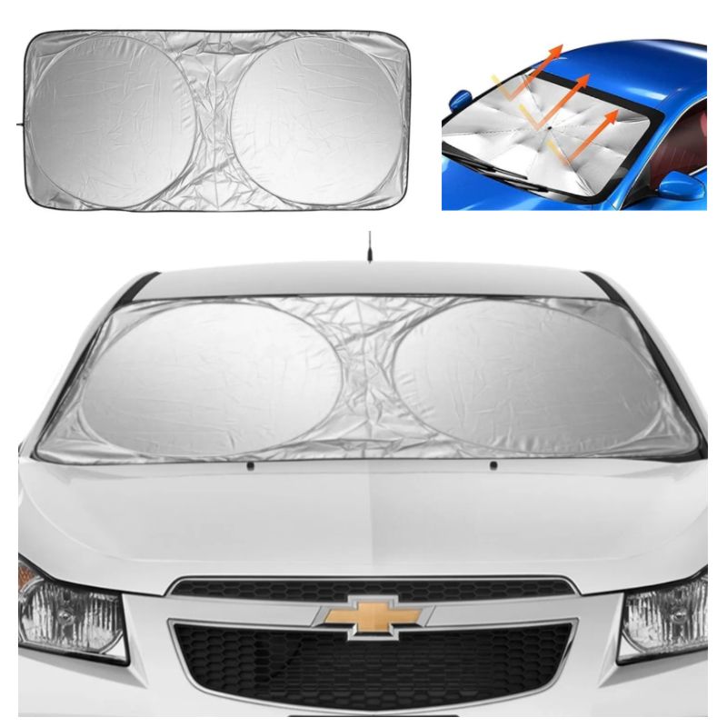 GENERICO - Tapasol para Auto Camioneta protector parabrisas Lunas