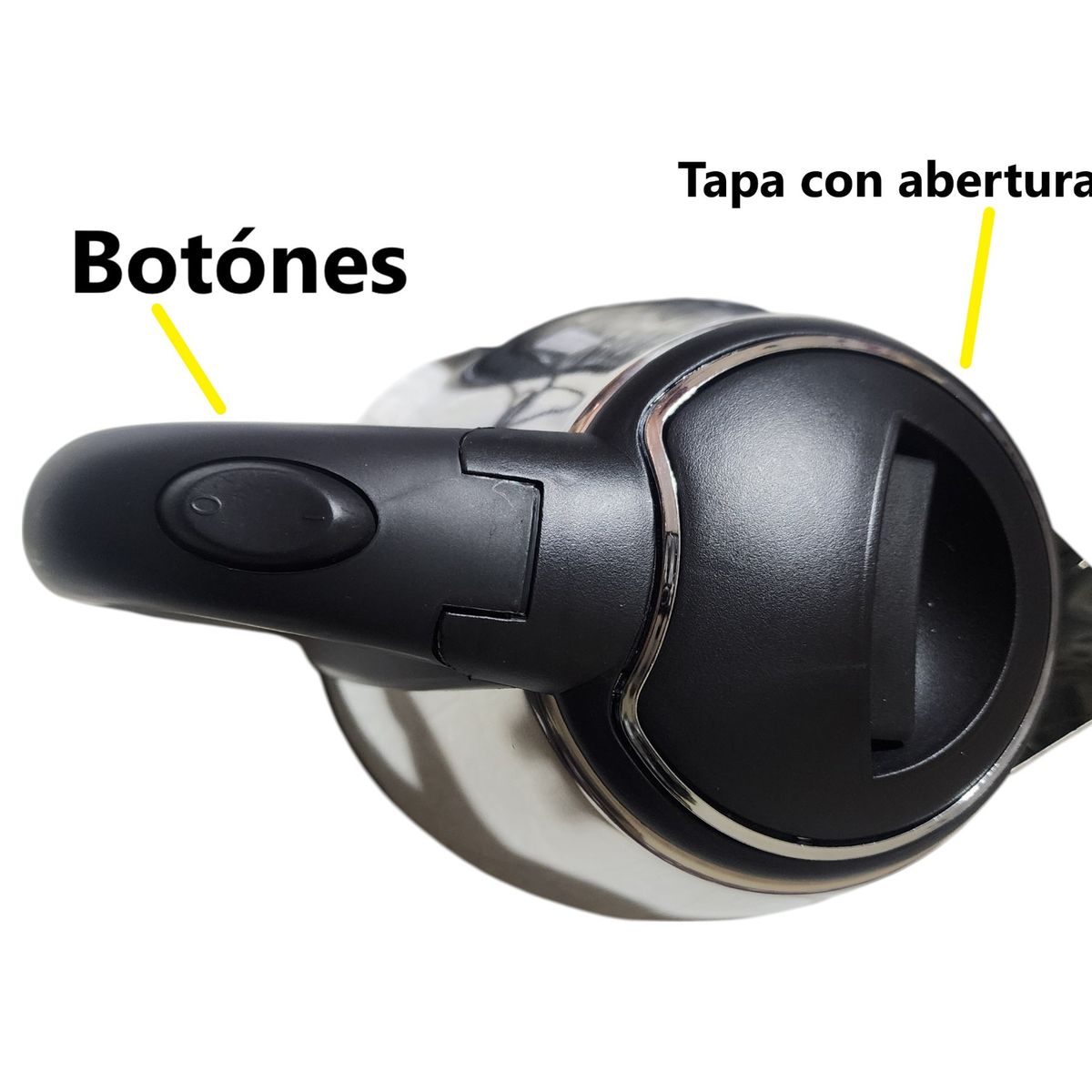 GENERICO - Hervidor Eléctrico Jarra De Agua 2 Litros Acero Inoxidable SC-20