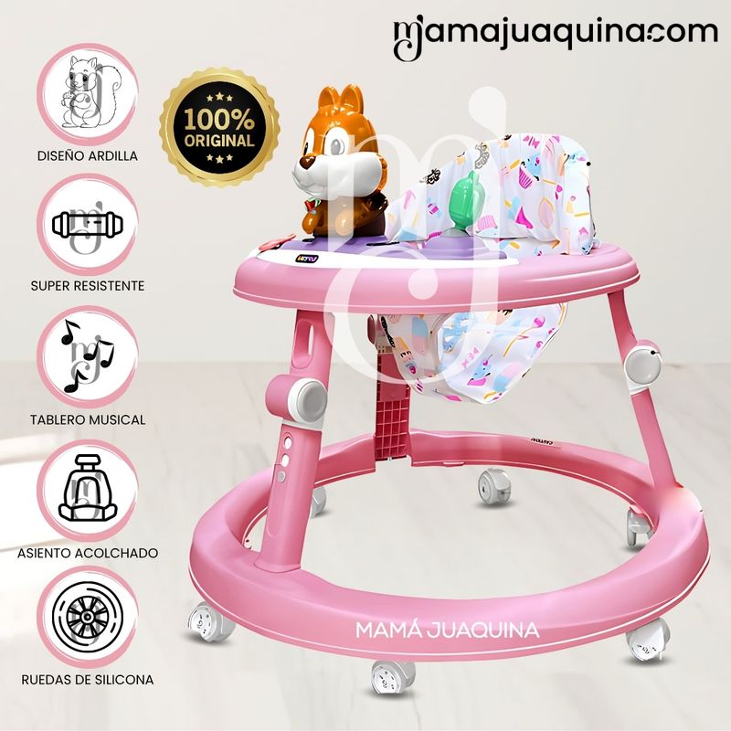 BABY - Andador con Tablero Musical «NUTTY» Pink