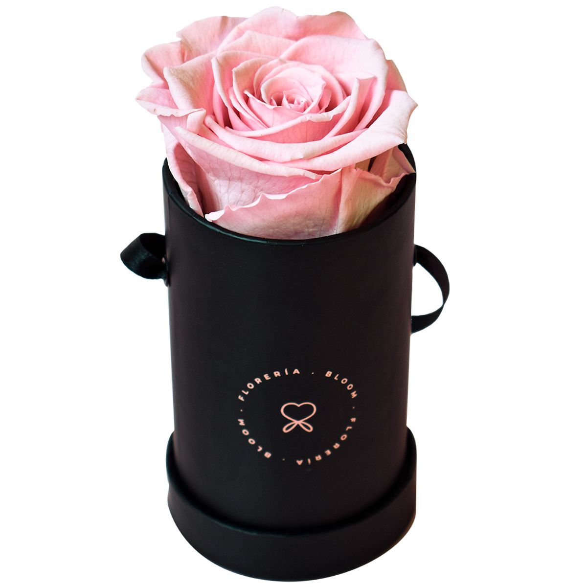 BLOOM - Arreglo con rosas eternas o preservadas rosadas