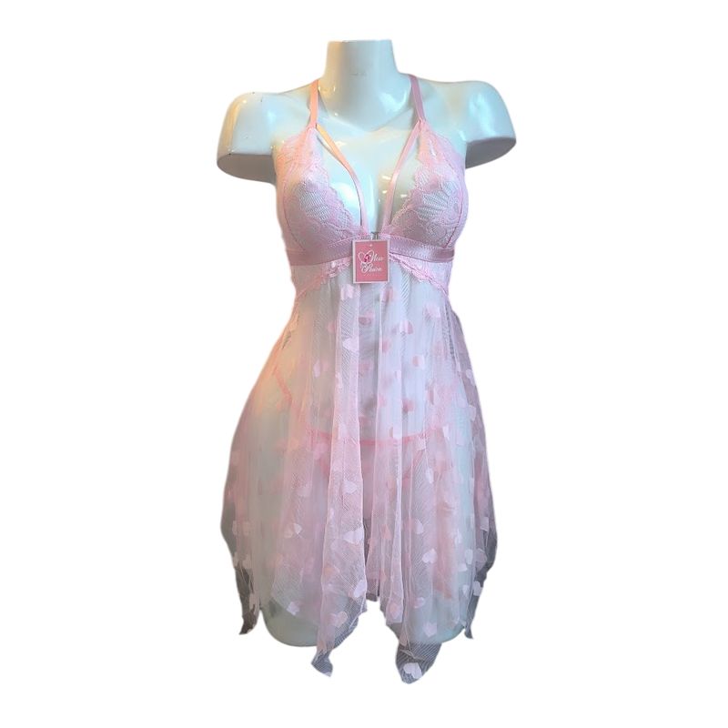 GENERICO - BABYDOLL DE ENCAJE LENCERIA SEXY PIJAMA PARA DAMAS
