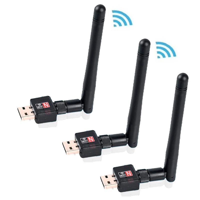GENERICO - Kit de 3 Antenas WIFI para Pc o Laptop usb