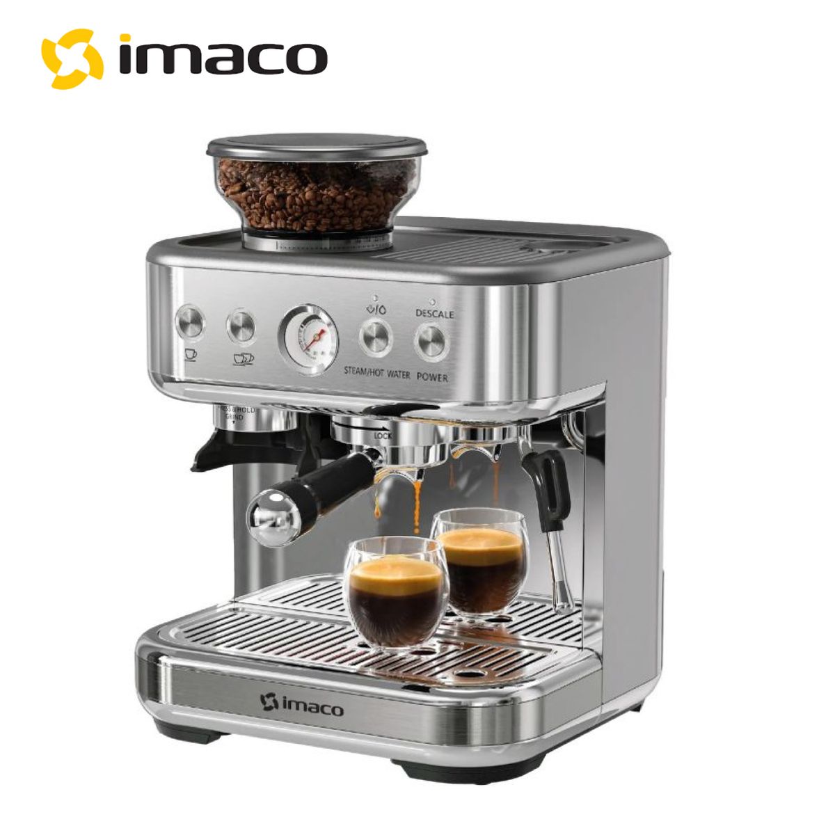 IMACO - Cafetera Expresso 15 Bares Semi automatica Imaco IECMG1570