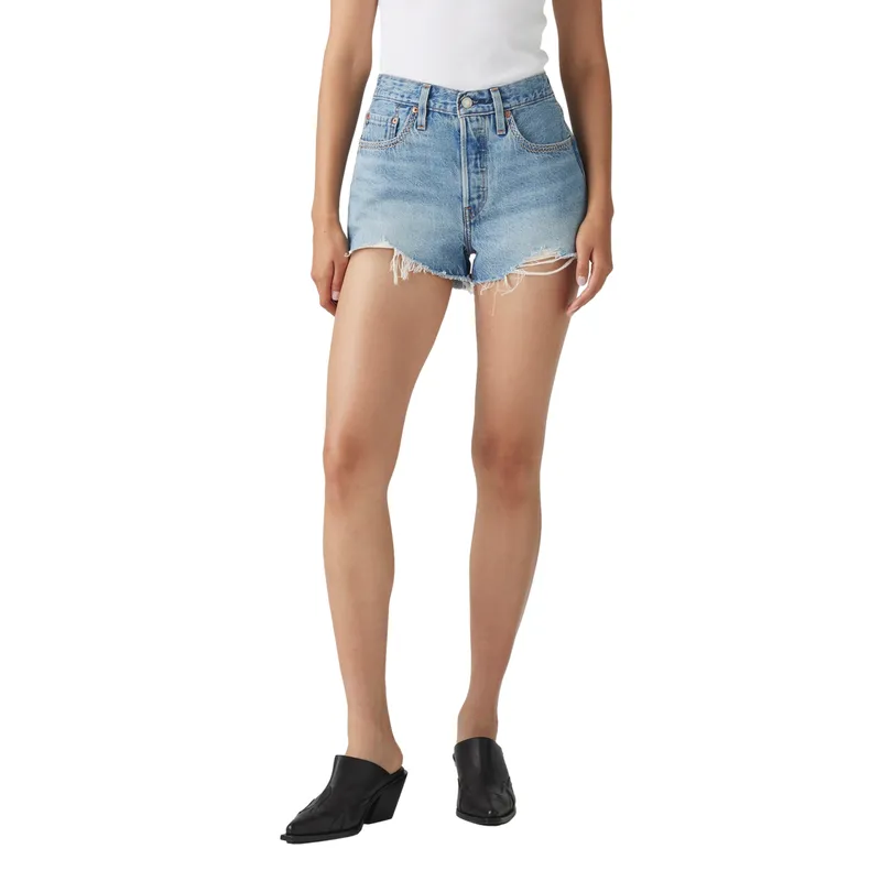 LEVIS - Shorts Mujer 501 Original Short Celeste Levis