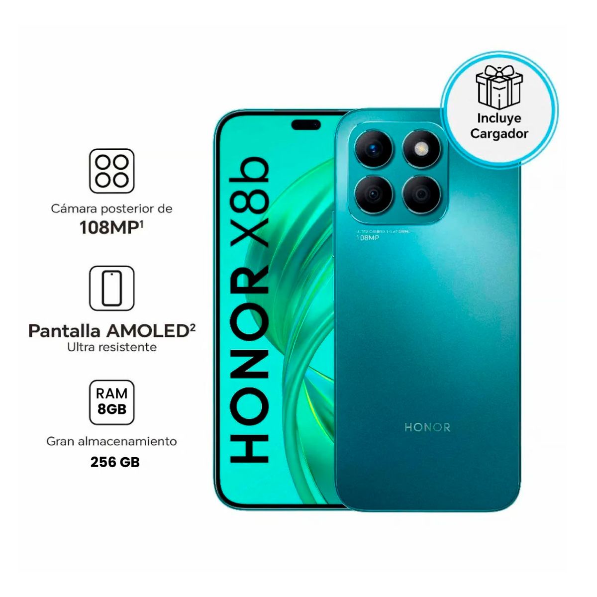 HONOR - Celular Honor X8b 256GB - 8GB RAM Color AZUL