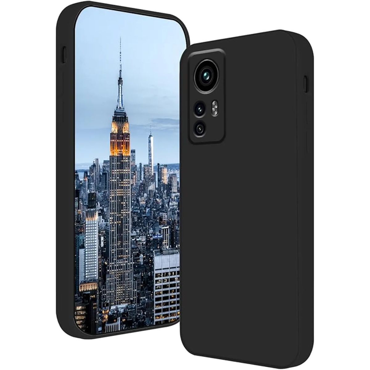 GENERICO - Case para Xiaomi MI 12 Lite Silicona Negro