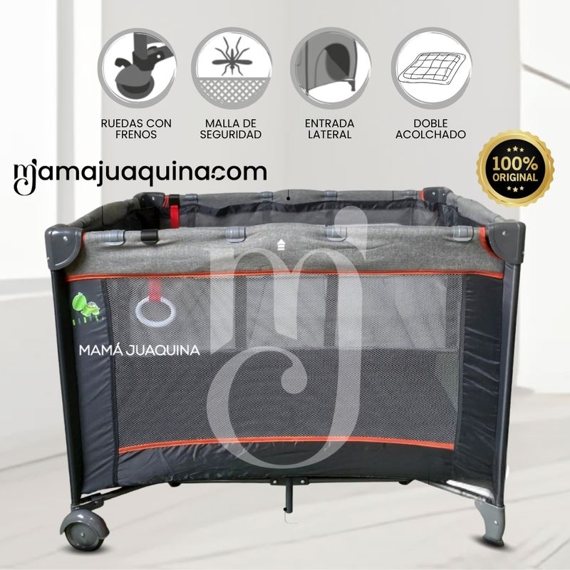 BABY - Cuna Corral de Lujo «RELAX» Edición Limitada Gray