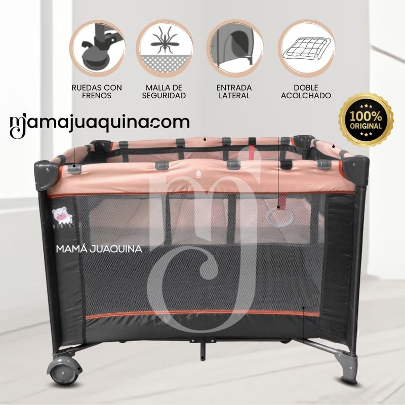 BABY - Cuna Corral de Lujo «RELAX» Edición Limitada Pink