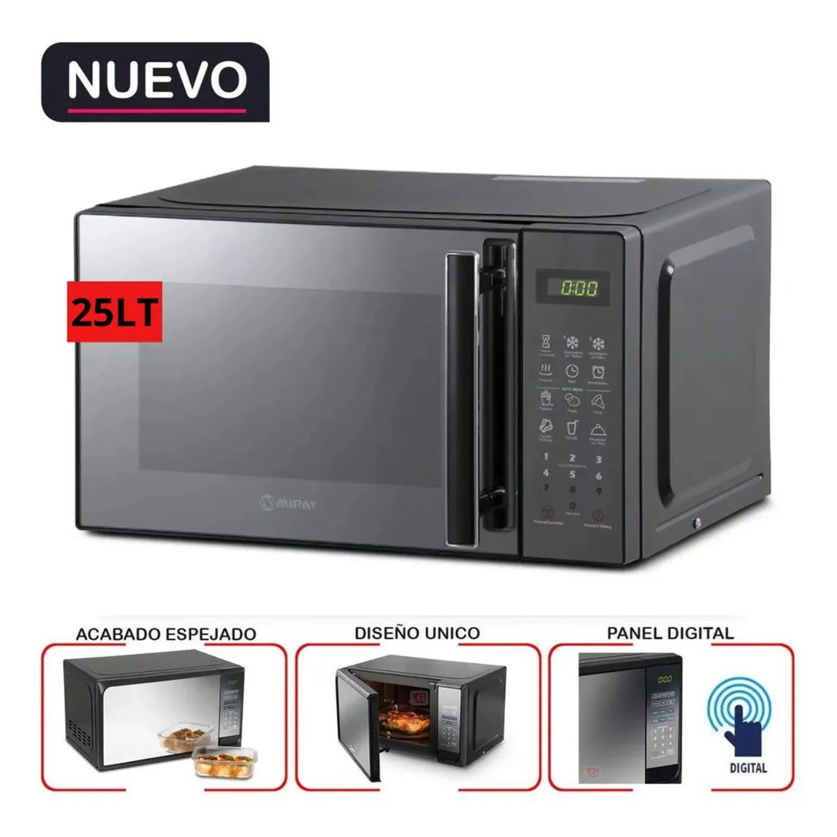 MIRAY - Horno Microondas Miray 25L HMM-25N
