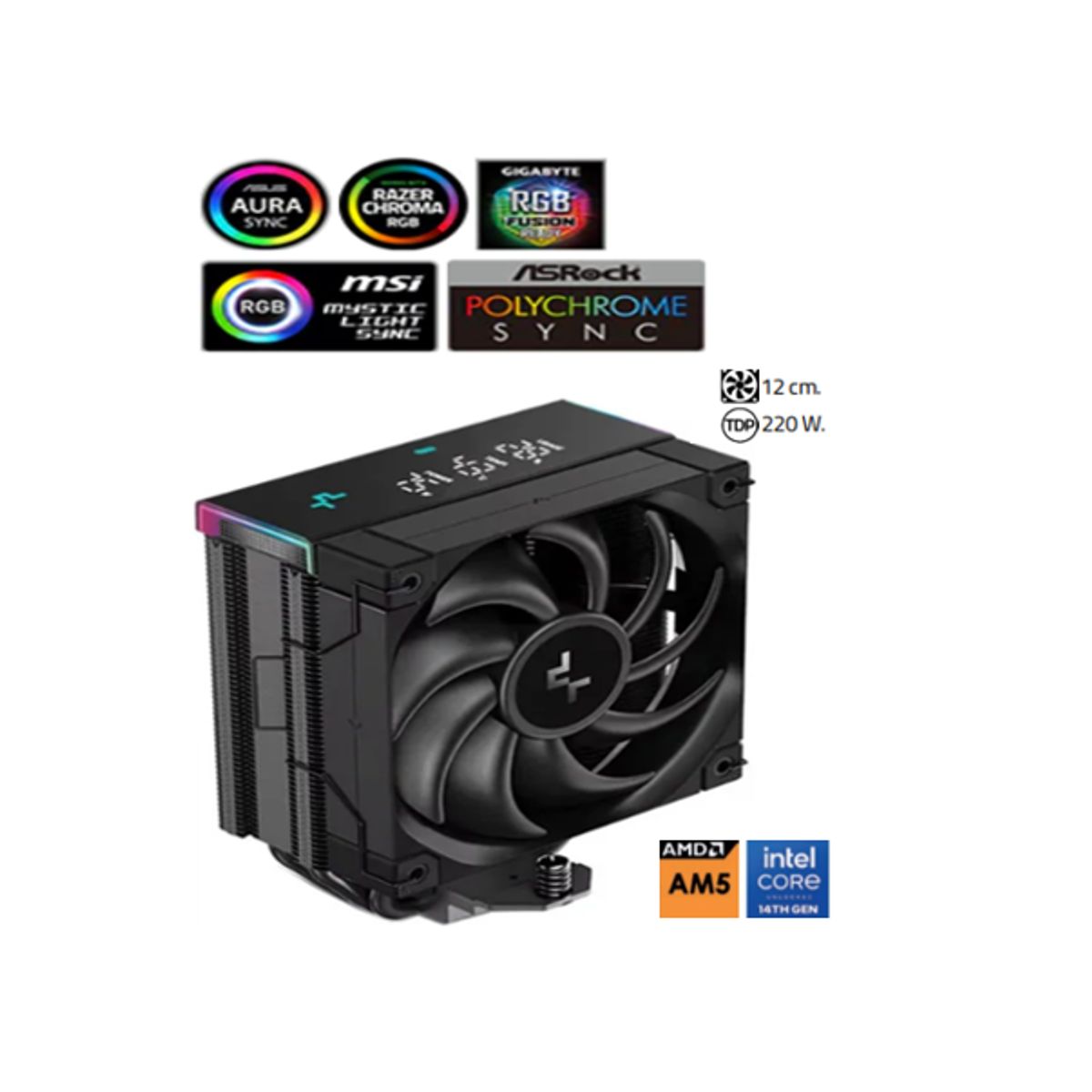 DEEPCOOL - Disipador Por Aire AK400 DIGITAL PRO 12 cm. 220 W DEEPCOOL