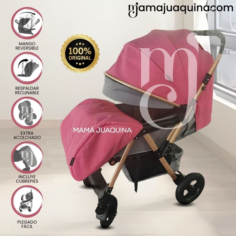 BABY - Coche Cuna de Lujo «NEW TURQUÍA» Edición Limitada Pink