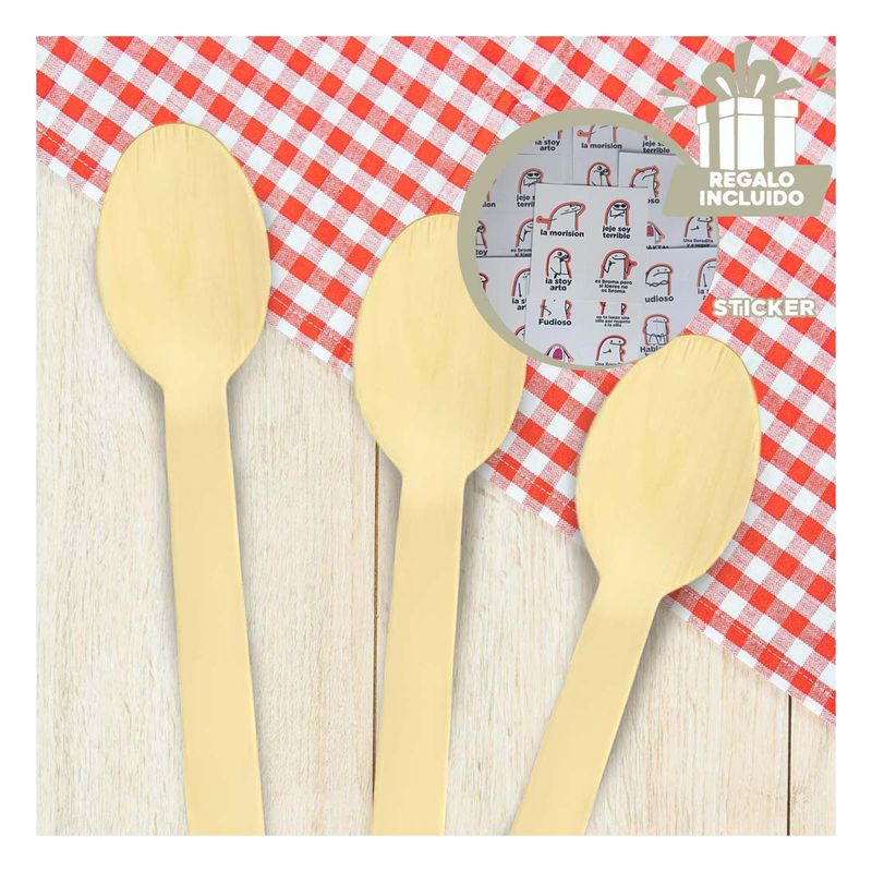 GENERICO - Cucharas Practicas para Cocina Y+Regalo Stickers