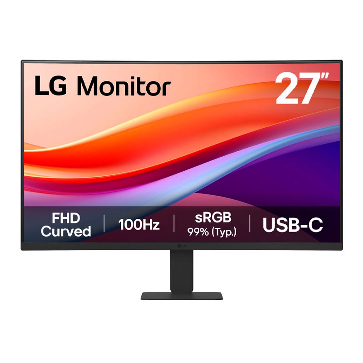 LG - MONITOR LG 27U421A-B CURVO 100HZ 5MS FHD VA USB-C HDMI 27
