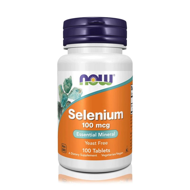 NOW - Selenio 100 mcg (100 Tabletas) - NOW Foods