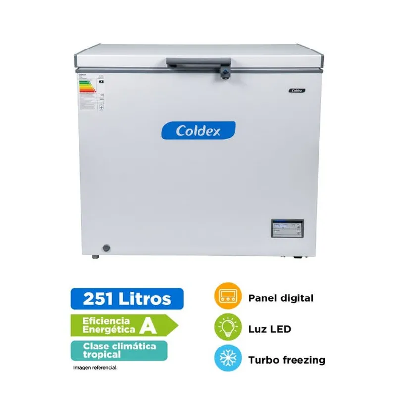 COLDEX - Congeladora Coldex 251LT  Blanco CH10PLUS