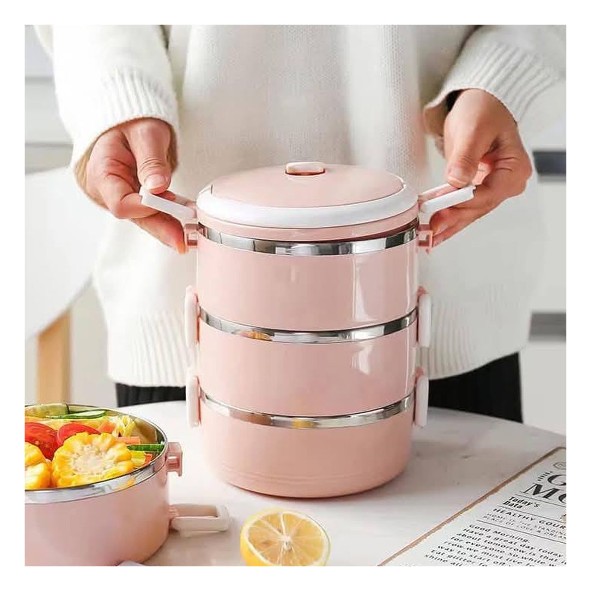 GENERICO - Pack2 Taper con Tres Niveles en Rosado Y+Regalo Agendita