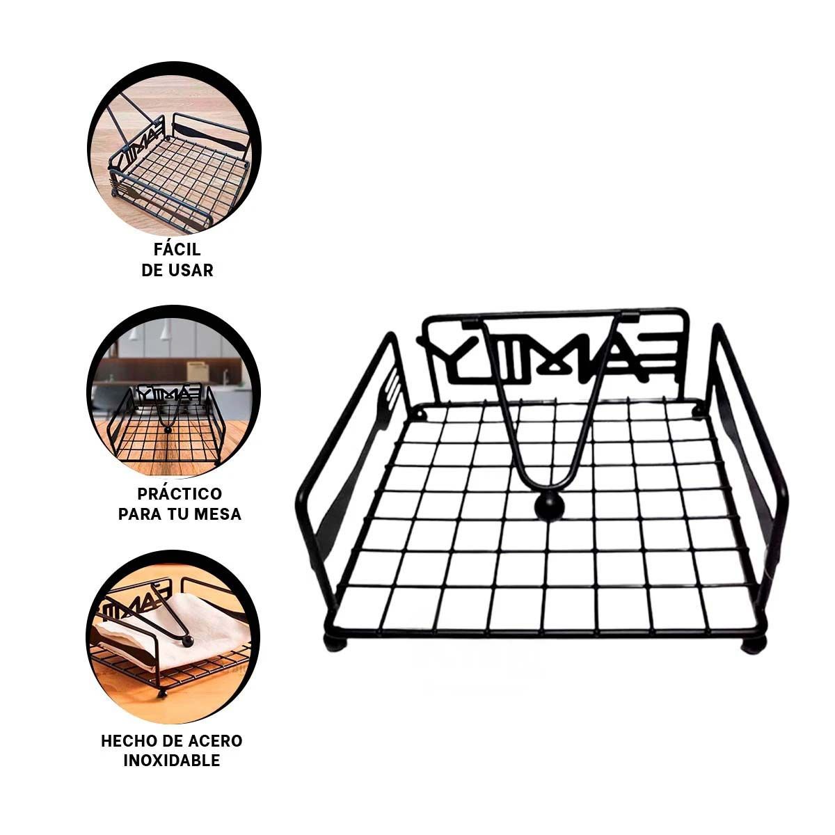 GENERICO - Pack4 Servilletero Restaurante Y+Banderitas Adhesivas