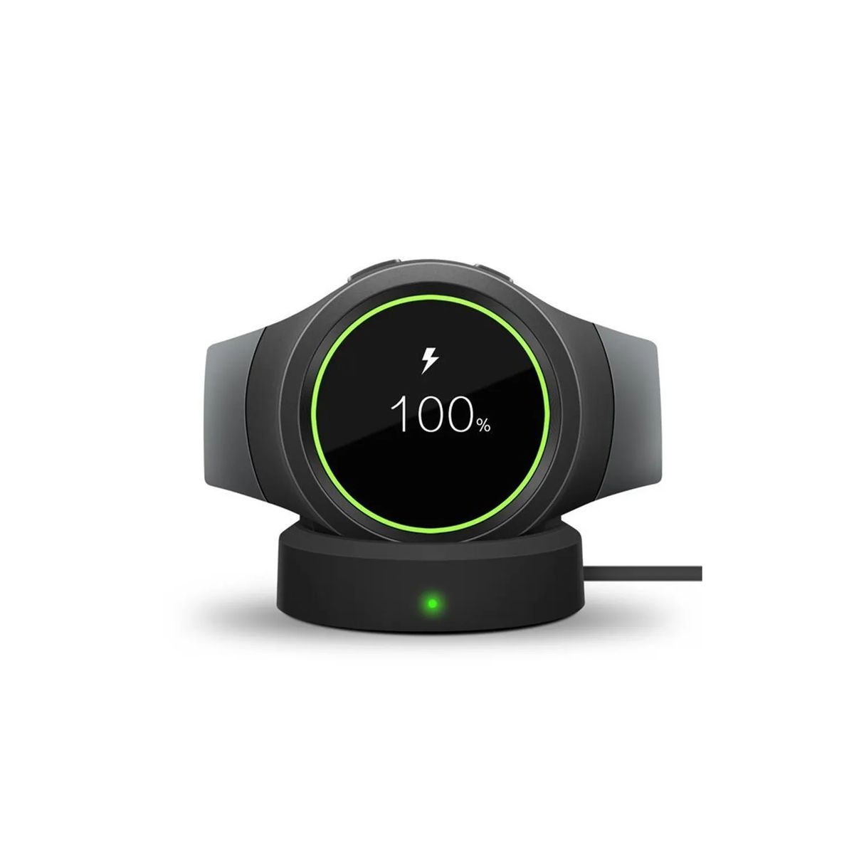 GENERICO - Cargador inalámbrico para Samsung Galaxy Gear S2 Negro