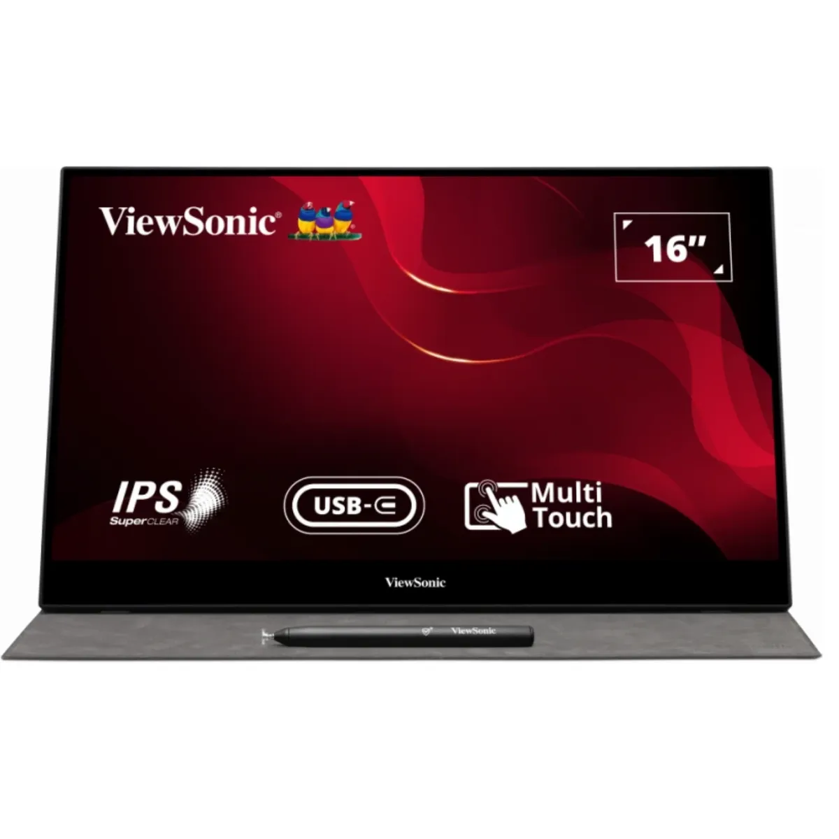 VIEWSONIC - MONITOR PORTATIL 16 VIEWSONIC TD1655 IPS FHD USB-C TACTIL CON PARLANTE INTEGRADO