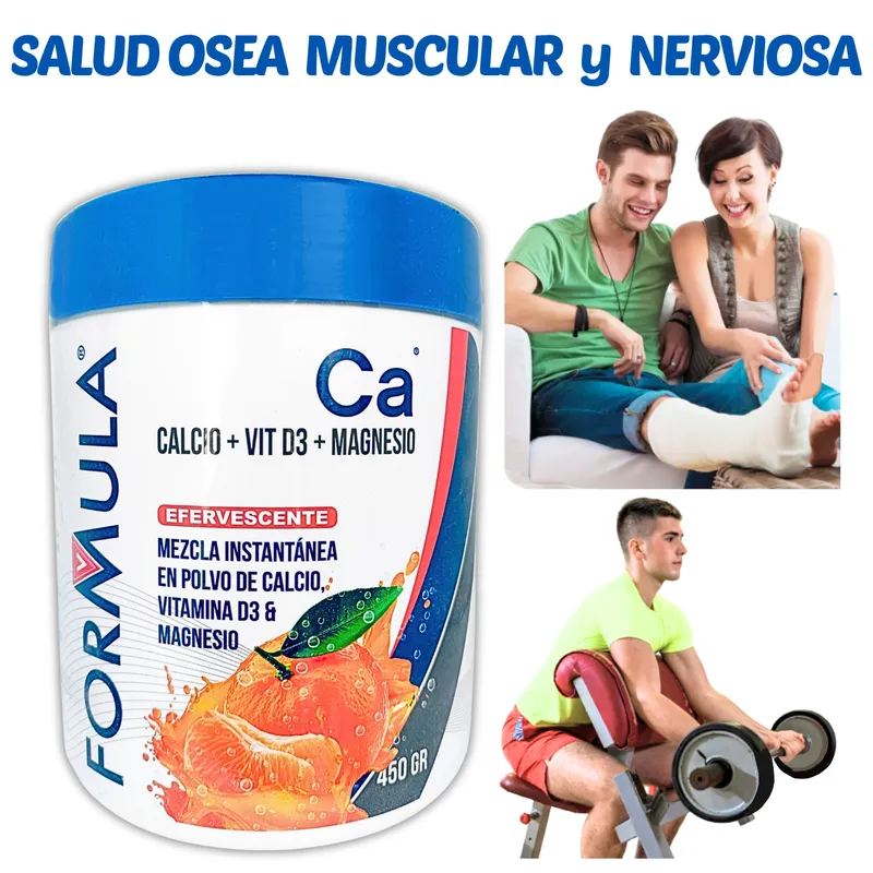 GENERICO - CITRATO CALCIO 1000 MG EN POLVO 450 GR + VIT D3 + CITRATO MG FORMULA V