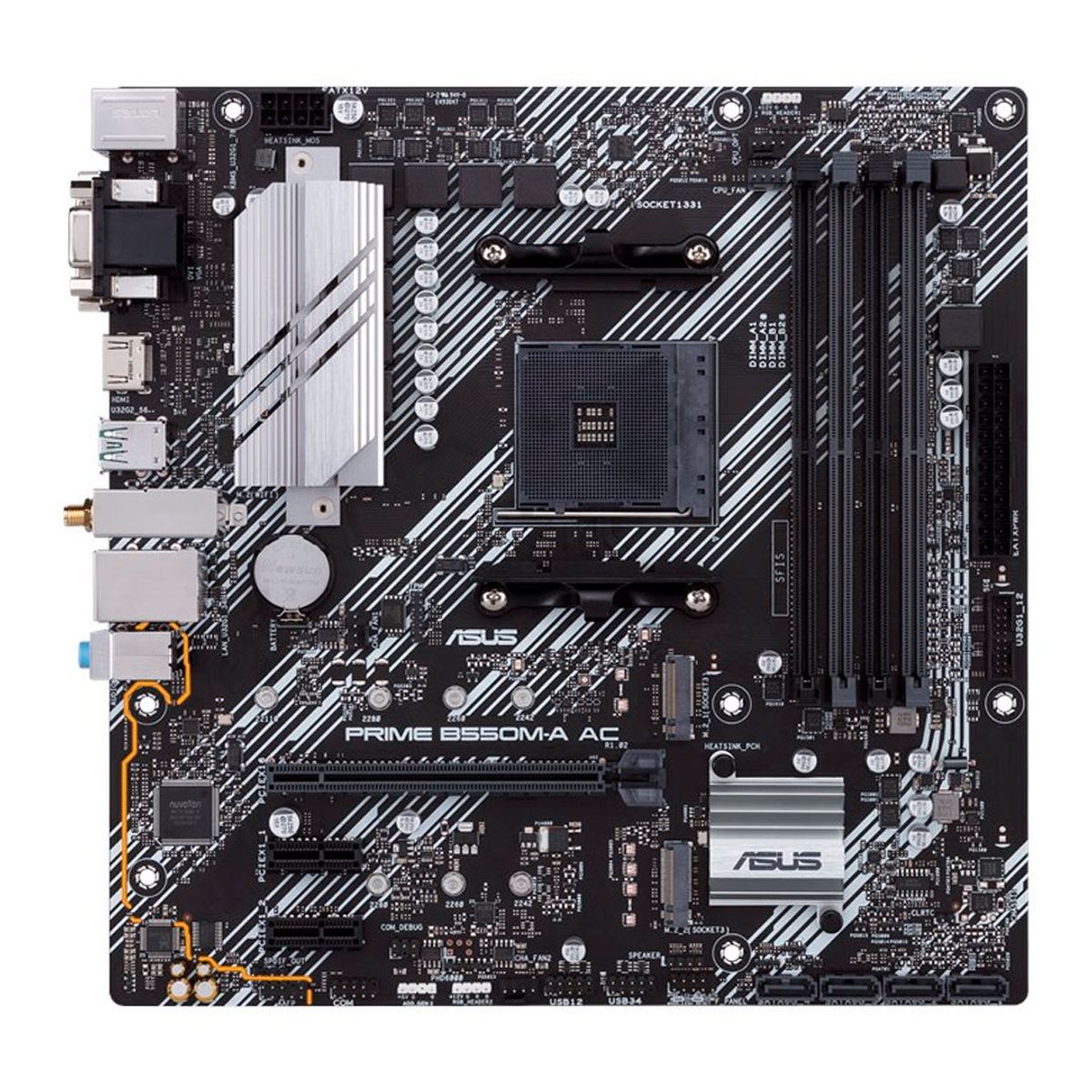 ASUS - ASUS PRIME B550M-A AC Placa Madre AMD AM4 mATX DDR4 M2