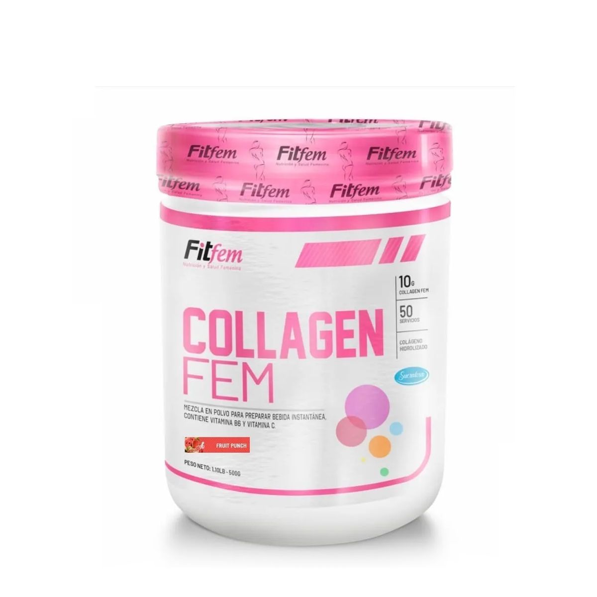 FITFEM - Colageno Collagen fem 500gr - Naranja