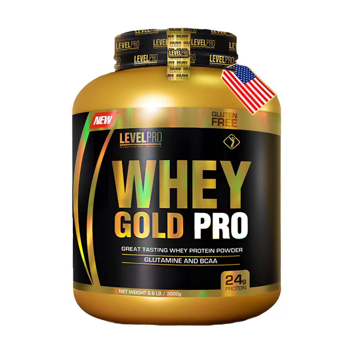 LEVEL PRO - Proteína Whey Gold Pro 6LB Level Pro - Vainilla