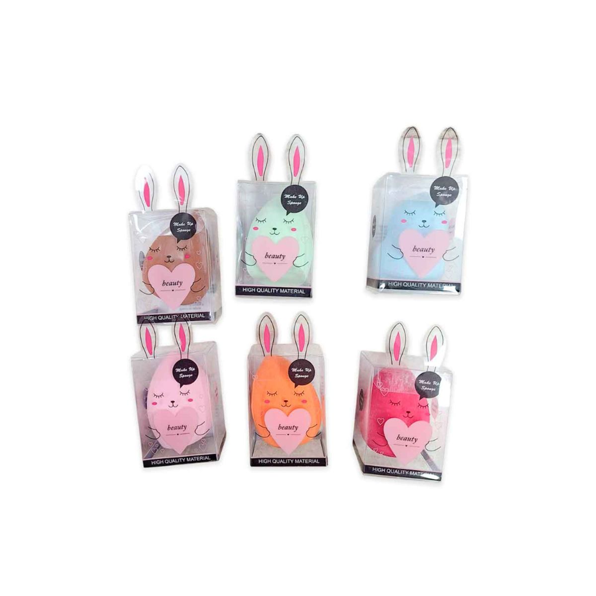 GENERICO - Esponja de maquilaje Beauty Blender Suave Bunny DOCENA