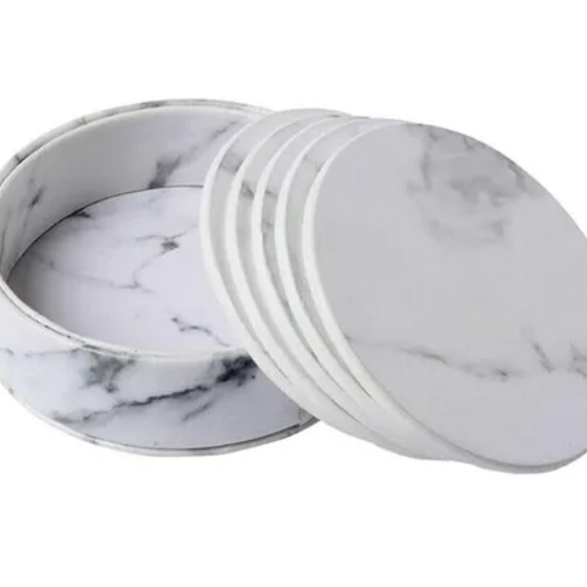 GENERICO - Pack De 5 Portavasos Con Diseño De Marmol